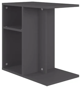 vidaXL Bijzettafel 50x30x50 cm spaanplaat grijs