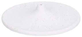 Wierookhouder, keramiek, wit gespikkeld,Ø 10 cm