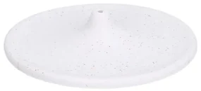 Wierookhouder, keramiek, wit gespikkeld,Ø 10 cm