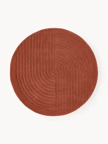 Rond wollen vloerkleed Mason, handgetuft