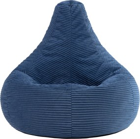 Cloudy Cord Zitzak Stoel - Denim Blauw