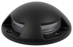 Star 4-lichts Grondspot Zwart