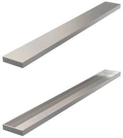 Brauer los multifunctioneel tegelinlegrooster 60cm RVS geborsteld