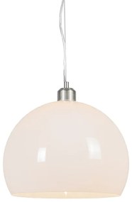Moderne ronde hanglamp opaal wit - Globe