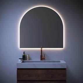 Sanituba Arch spiegel in boogvorm 100x95cm met verlichting