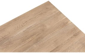 Goossens Salontafel Mamilo vierkant, hout eiken onbewerkt, elegant chic, 80 x 35 x 80 cm