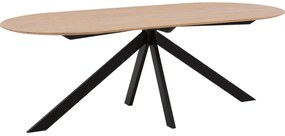 Goossens Excellent Eettafel Uniek, Semi rond 260 x 100 cm