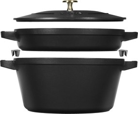 Staub La Cocotte Pannenset Mat zwart, 2-delig - La Cocotte - Staub