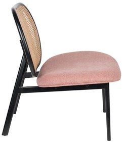 Zuiver Spike Webbing Roze Fauteuil Rotan Webbing