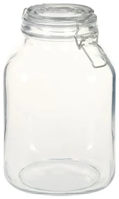 vidaXL Potten met sluiting 12 st 3 L glas