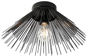 Art Deco plafondlamp zwart - Broom Modern E27 rond Binnenverlichting Lamp