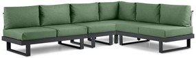 Hoek loungeset 6 personen Aluminium Grijs Lifestyle Garden Furniture Lorenzo