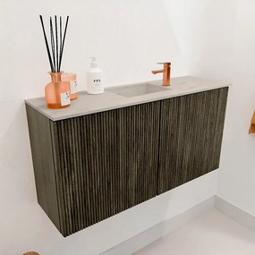Mondiaz Joya DLux 80cm toiletmeubel shadow met wastafel faye midden 1 kraangat opalo