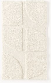 Pluizig hoogpolig vloerkleed Jade met een verhoogde hoog-laag structuur