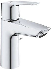 Grohe QuickFix Start S-size wastafelkraan met cold start en trekwaste chroom