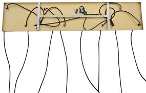 Art Deco hanglamp goud met regenboog glas 8-lichts - Sandra