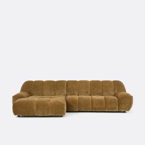 Nuria vintage ribfluwelen hoekbank links