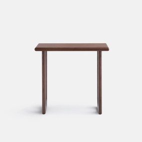Nachtkastje, massief notenhout en fineer, massief essen, breedte 80 cm, DOUVE