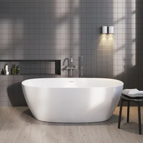 Sanigoods Trapani vrijstaand bad 170x80cm wit glans