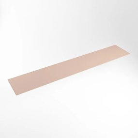 Mondiaz TOP 41 Topblad - 220x41x0.9cm - geschikt voor afdekplaat - Solid surface - Rosee XIM49862Rosee