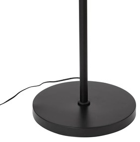 Moderne vloerlamp zwart incl. LED dimbaar RGB met afstandsbediening - Sjors