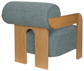 Zuiver Oolong Eiken Fauteuil Modern Design Blauw