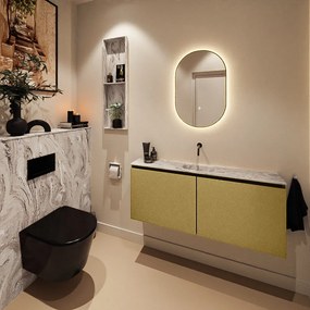 Mondiaz Ture DLux toiletmeubel 120cm oro met wastafel glace midden zonder kraangat