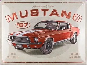 Metalen wandbord Ford - Mustang - GT 1967, (40 x 30 cm)