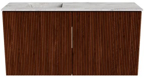 Mondiaz Joya DLux 80cm toiletmeubel ruby met wastafel faye links zonder kraangat glace