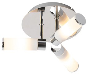 Moderne badkamer plafondlamp chroom 3-lichts IP44 - Bath