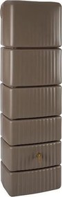 4Rain slim taupe taupe - Regenton muurmodel - 37x58x182cm - 300 liter