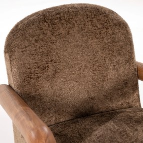 By-Boo Retrova Fauteuil Met Hout Bruin