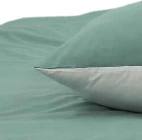 Dekbedovertrek Percal– 100% percal katoen – 200×200/220 – mineraal/wit