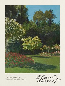 Kunstreproductie In the Garden - Claude Monet