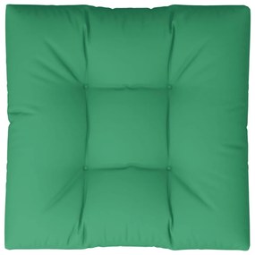 vidaXL Bankkussen pallet 80x80x10 cm groen