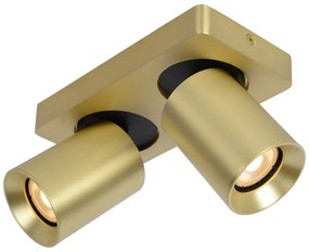 Lucide Nigel plafondlamp 2x 5W goud mat