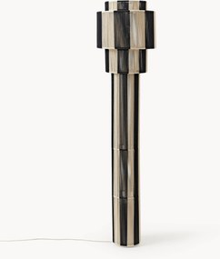 Vloerlamp Lace van linnen draad