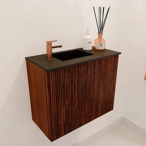 Mondiaz Joya 50cm toiletmeubel ruby met wastafel faye links 1 kraangat urban