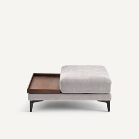 Voetensteun met dienblad, polyester katoen, MODERNISTE, ontwerp Emmanuel Gallina