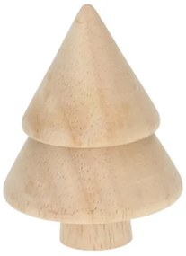 Kerstboom naturel, hout, ca. 8 cm