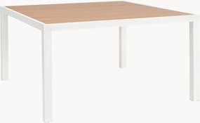 Tuintafel Hilija van metaal met tafelblad met houtlook