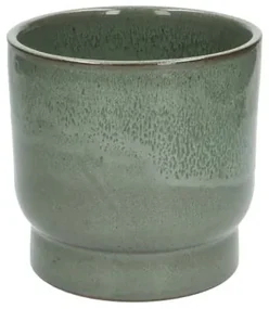 Bloempot'Mara', aardewerk, groenØ 16