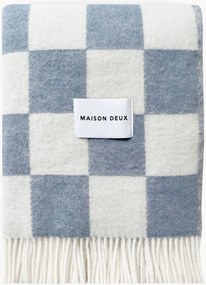 Wollen plaid Checkerboard met ruitjespatroon