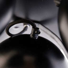 Industriële spot zwart met messing 3-lichts - Haicha