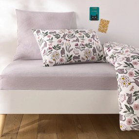 Hoeslaken in flanel met omslag 25 cm, Elona