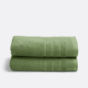 Set van 2 handdoeken in badstof 600 g/m2, Zavara