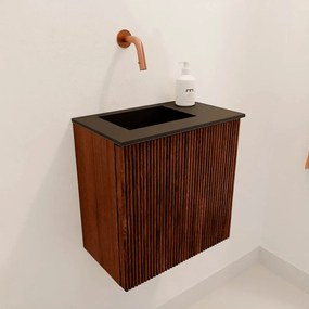 Mondiaz Joya 40cm toiletmeubel ruby met wastafel faye links zonder kraangat urban