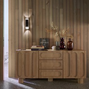 Vaas in smoked glas H22cm, Sinao