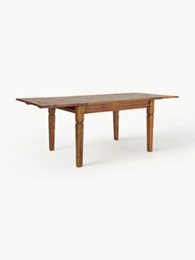 Uitschuifbare eettafel Chateux van acaciahout, 120 - 200 x 90 cm