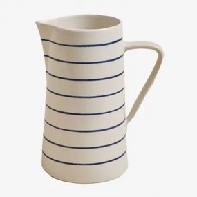 Jarra In New Bone China 2 L Isolda Wit - Sklum